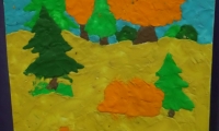 konkurs plastyczny - jesienny las